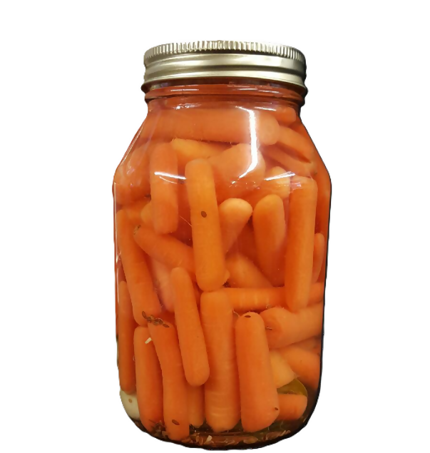 Pint of Tangy pickled Baby Carrots 16oz