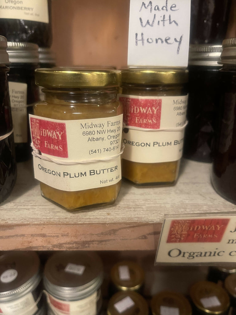 4oz Hex jar ~ Plum Butter with Honey ~ No sugar