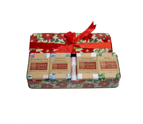 Adorable tin of Homemade soap