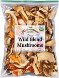 Dried Wild Mushroom Blend - Certified Organic - 1/2 Pound