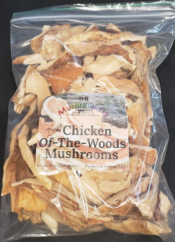 Dried Chicken-of-the-Woods Mushrooms - Certified Organic