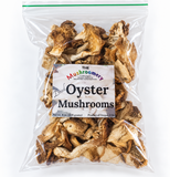 Dried Oyster Mushrooms - certified organic - 1/2 Pound