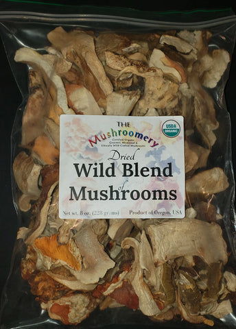 Dried Wild Mushroom Blend - Certified Organic
