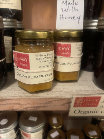 4oz Hex jar ~ Plum Butter with Honey ~ No sugar