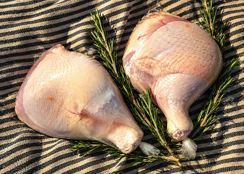 FishDog Farm, Pasture-Raised Freedom Ranger Chicken Hindquarter Packs (2 pcs.)
