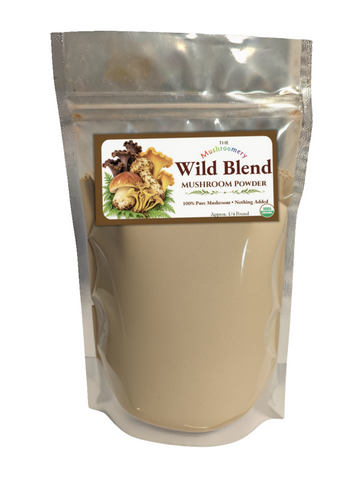 Wild Mushroom Powder Blend - Certified Organic - 1/4 Pound