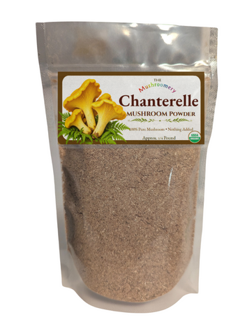 Chanterelle Mushroom Powder - certified organic - 1/4 Pound