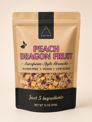 Peach Dragon Fruit Granola