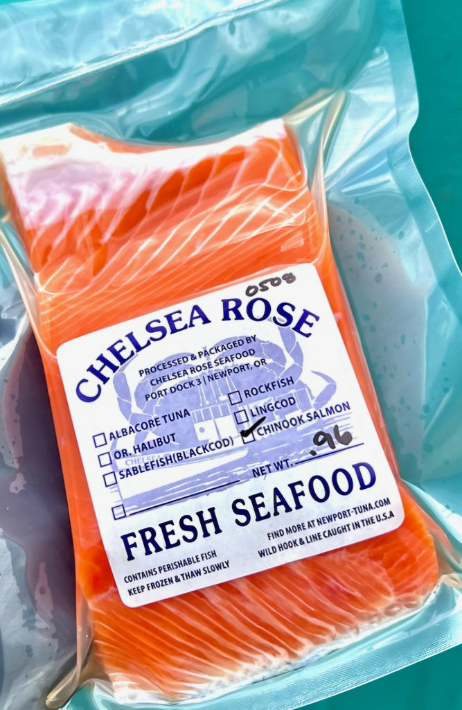 Flash Frozen Vac/Pac Wild King Chinook Salmon