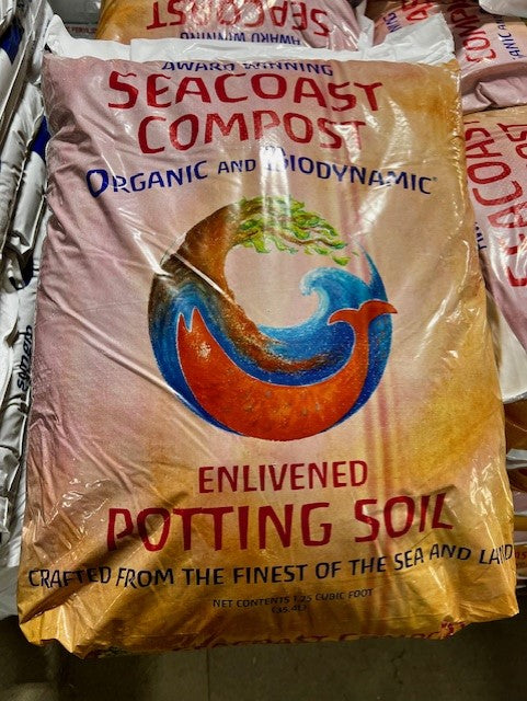 SeaCoast Enlivened Potting Soil, 1.25 cf (Organic and Biodynamic)