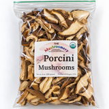 Dried Porcini Mushrooms- Certified Organic - 1/2 Pound